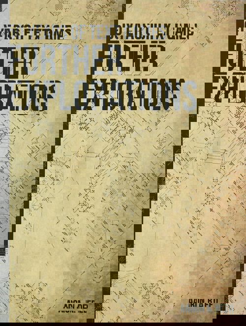 An image of the cover of the book "Further Explorations: 50 Years of Text Games"