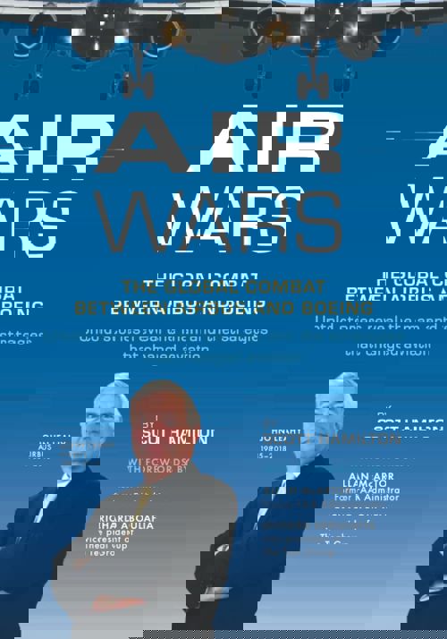 An image of the cover of the book "Air Wars: The Global Combat Between Airbus and Boeing"