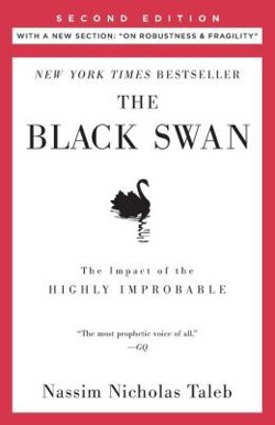 An image of the cover of the book "The Black Swan: The Impact of the Highly Improbable"