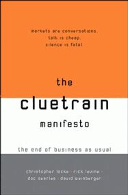 An image of the cover of the book "The Cluetrain Manifesto"