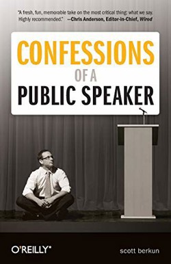 An image of the cover of the book "Confessions of a Public Speaker"