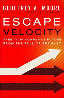 An image of the cover of the book "Escape Velocity: Free Your Company’s Future from the Pull of the Past"