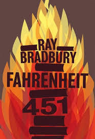 An image of the cover of the book "Fahrenheit 451"