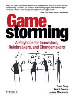 An image of the cover of the book "Gamestorming: A Playbook for Innovators, Rule-breakers, and Changemakers"