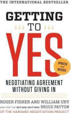 An image of the cover of the book "Getting to Yes: Negotiating Agreement Without Giving In"