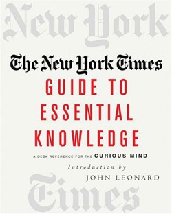 An image of the cover of the book "The New York Times Guide to Essential Knowledge"