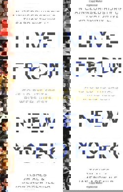 An image of the cover of the book "Live from New York: An Oral History of Saturday Night Live"