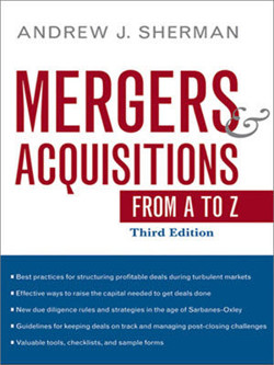 An image of the cover of the book "Mergers & Acquisitions from A to Z"