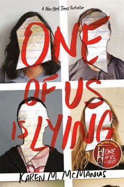 An image of the cover of the book "One of Us Is Lying"