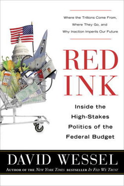 An image of the cover of the book "Red Ink: Inside the High-Stakes Politics of the Federal Budget"