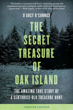 An image of the cover of the book "Secret Treasure of Oak Island: The Amazing True Story of a Centuries-Old Treasure Hunt"