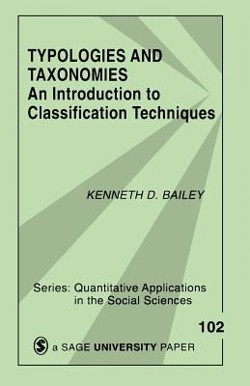 An image of the cover of the book "Typologies and Taxonomies: An Introduction to Classification Techniques"