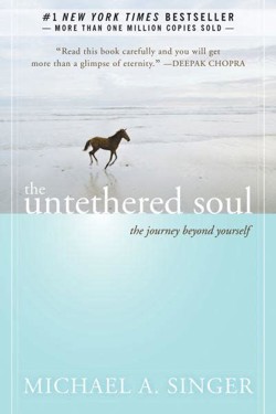 An image of the cover of the book "The Untethered Soul: The Journey Beyond Yourself"