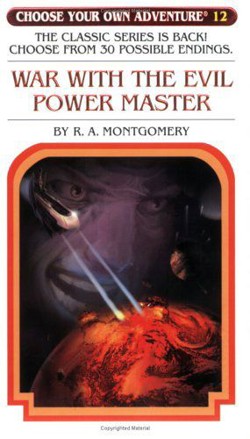An image of the cover of the book "War with the Evil Power Master"