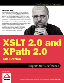 An image of the cover of the book "XSLT 2.0 and XPath 2.0 Programmer’s Reference"